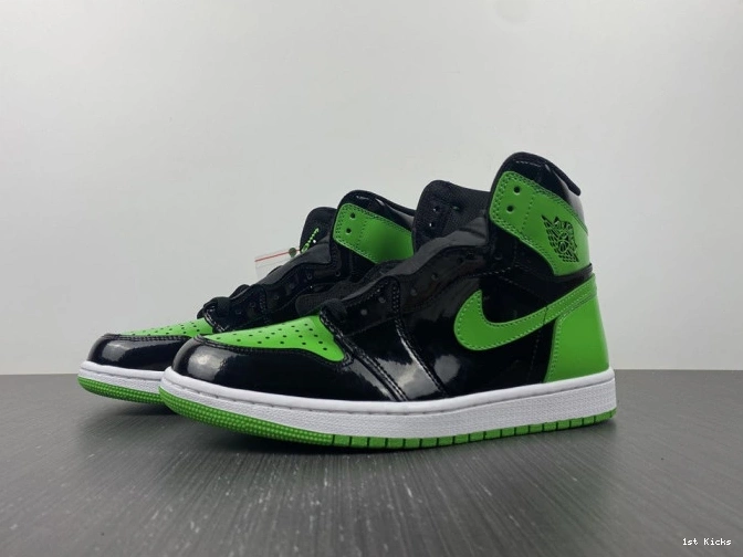 1st Kicks Shoes High 555088-030 1 OG Air Green Jordan Pine 0817